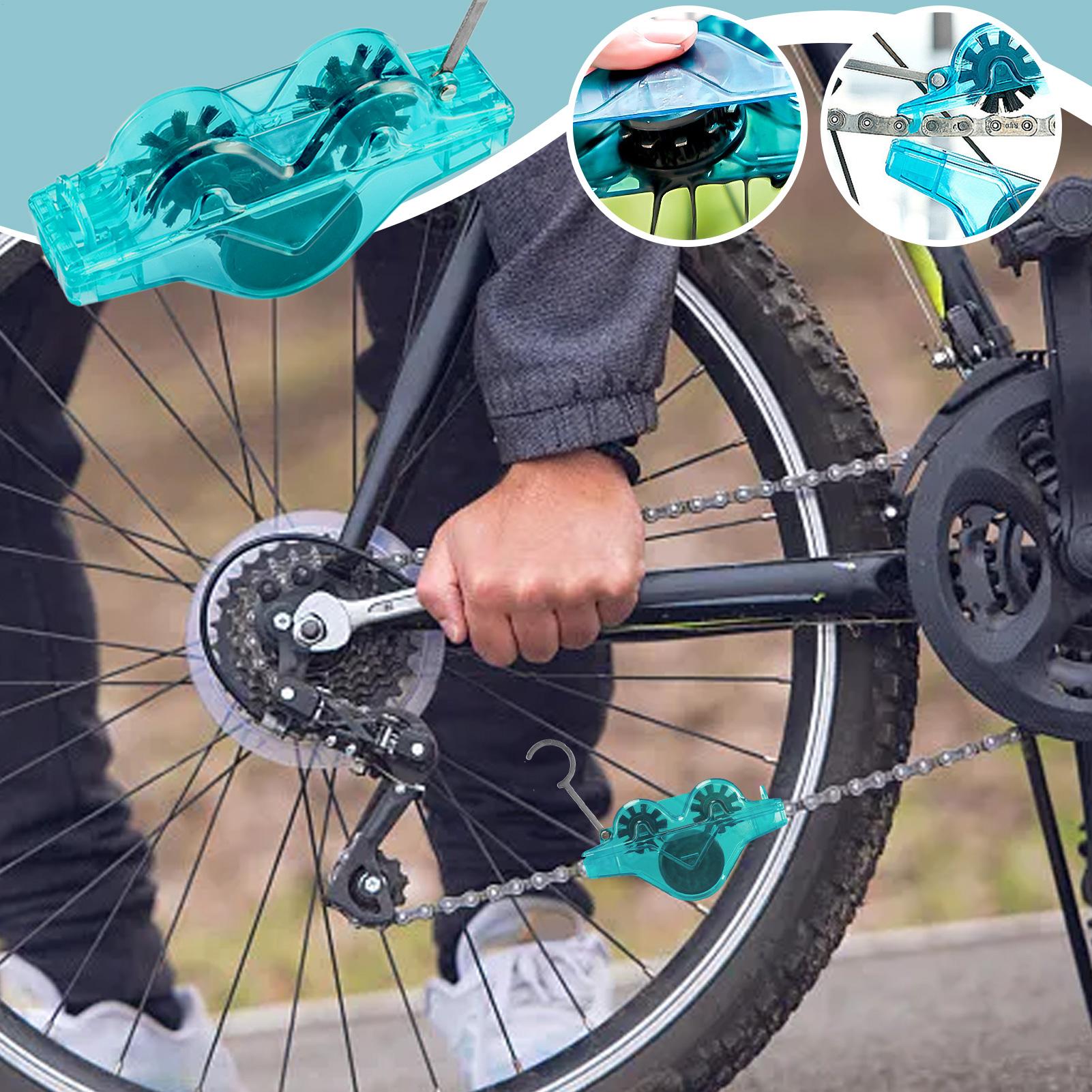 Cycling Gear Women - 자전거 체인 클리너 360도 회전 브러쉬가