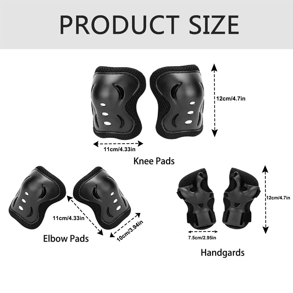 6Pcs 청소년/어린이 무릎 패드 팔꿈치 패드 손목 보 - Cycling Gear Of The Year 리뷰 및 가격