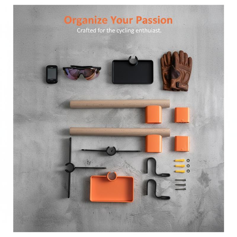 자전거 벽걸이형 보관함 1세트 너도밤나무 목재 장착형  - Cycling Gear Organizer 리뷰 및 가격