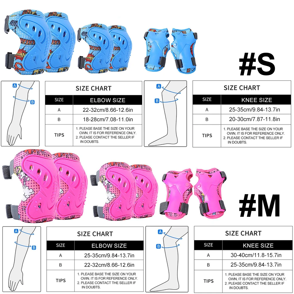 6개입 어린이용 (3-12세) 무릎 팔꿈치 보호대, 롤 - Cycling Gear Of The Year 리뷰 및 가격